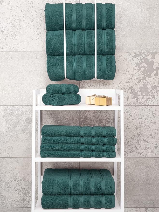 American Soft Linen 100% Cotton Luxury Turkish Towels, 4 PC Bath Towel Set | Soft Absorbent Quick Dry OEKO Tex Standard 100 Certificated Durable Machine Washable Breathable Premium Hotel Quality