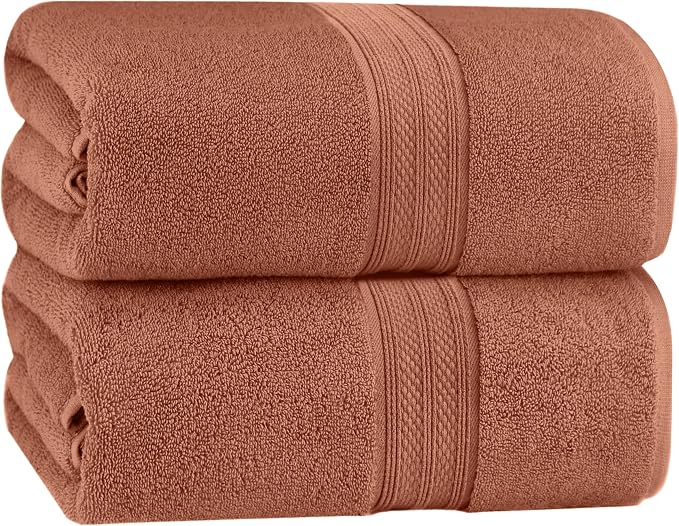 COTTON CRAFT Giant Bath Sheet - 2 Pack Oversized 35x70 Extra Large Soft Luxury Jumbo Bath Towel - 600 GSM - 100% Ringspun Cotton - Absorbent Quick Dry Bathroom Shower Hotel Spa Towel Sheet - Mocha
