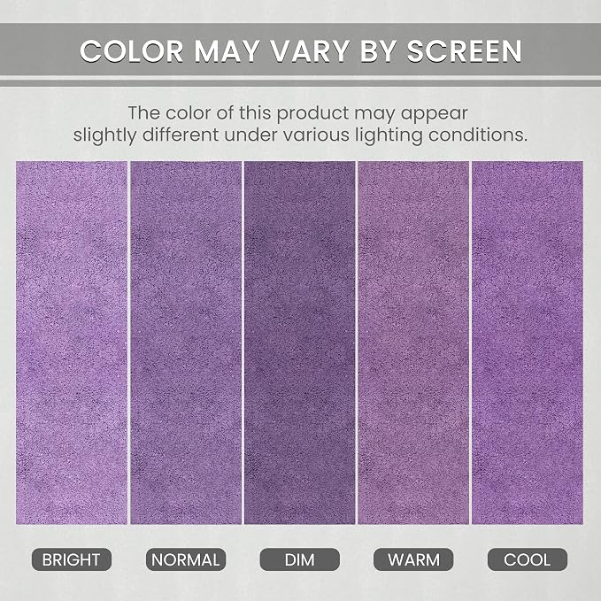 Home Weavers Allure Collection Toilet Lid Seat Cover, Elastic Edges, 100% Cotton Soft Universal Fit for Standard Oblong Round Elongated Bath Room Bowl Lids, Washable, 18"x18" Toilet Lid Cover, Purple
