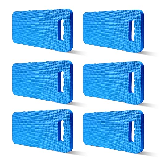 Gardzen Garden Kneeling Pad, EVA Foam Kneeler Pad for Gardening, Baby Bath, Yoga, Pilates, Exercise, 16" x 8" x 1", Blue, 6 Pack