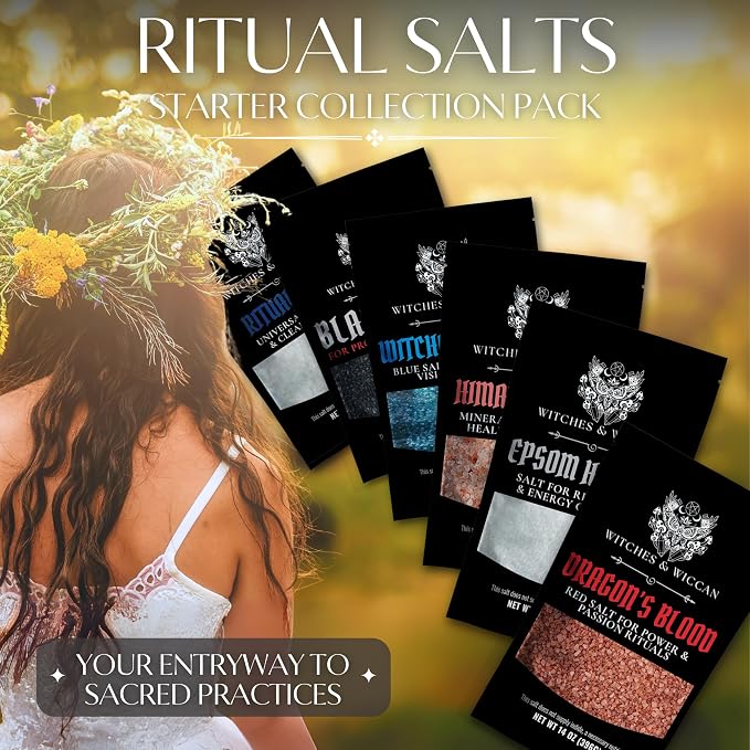 Pink Himalayan Salt for Love, Self-care, and Healing Rituals – Himalayan Pink Salt Ideal for Baths, Spells, and Circle Casting – 5 Oz Bag, Witches & Wiccan