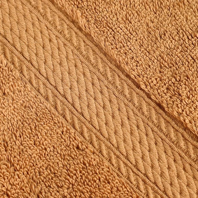 SUPERIOR Egyptian Cotton Pile Heavyweight Bath Sheet, 2 Piece Set, Rust | Highly Absorbent, Ultra Soft Luxury 800 GSM Towel Set for Bathroom, Shower, Hotel Essentials Oversize Plush Madeline Towels