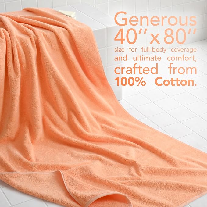 American Soft Linen 100% Cotton Luxury Turkish Towels, 40x80 XL Bath Sheet | Soft Absorbent Quick Dry OEKO Tex Standard 100 Certificated Durable Machine Washable Breathable Premium Hotel Quality