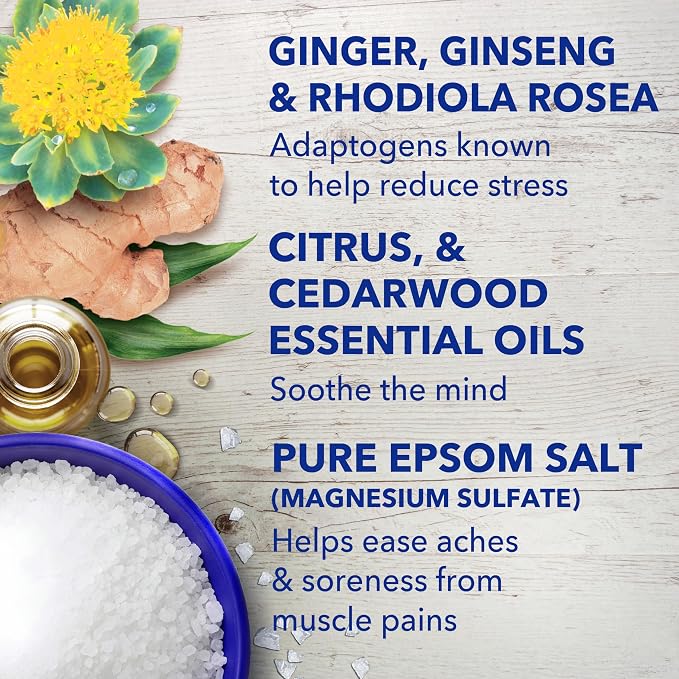 Dr Teal's Epsom Salt Magnesium Soak, Stress Relief with Essential Oils, 3 lbs