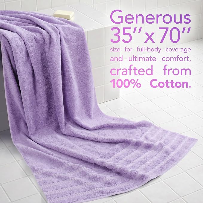 American Soft Linen 100% Cotton Luxury Turkish Towels, 35x70 XL Bath Sheet | Soft Absorbent Quick Dry OEKO Tex Standard 100 Certificated Durable Machine Washable Breathable Premium Hotel Quality