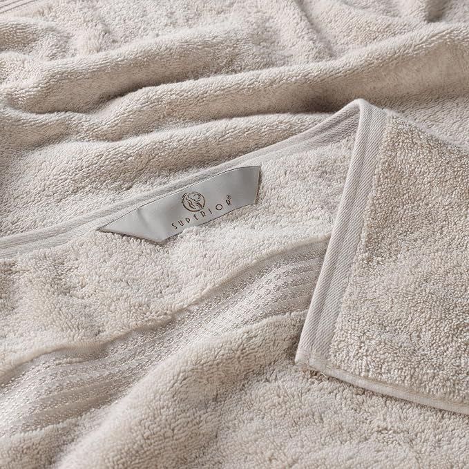 Superior Egyptian Cotton Bath Sheet Set, Oversized Towels for Home Bathroom, Master, Guest Bath, Decor Essentials, Quick Dry, Absorbent, Large Body Towel, Spa, Hotel, Resort, Set of 2, Stone