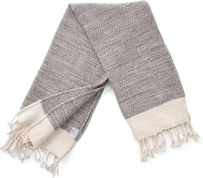 BAY LAUREL Turkish Hand Towel – Pack of 2 | Soft & Absorbent Decorative Towels for Bathroom, Hand, Face, Hair, Gym, Yoga, SPA, Kitchen & Tea | Boho Decor (Beige, Diamond 15x26 Inches (Set of 2)