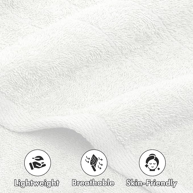 Bath Sheets – 550 GSM Extra Large Bathroom Sheet Set – Pack of 2 Jumbo Towels White (71x35in) – 100% Ring Spun Cotton Soft Quick Dry Large Bath Towels for Adults Hotel Spa Bathroom Use