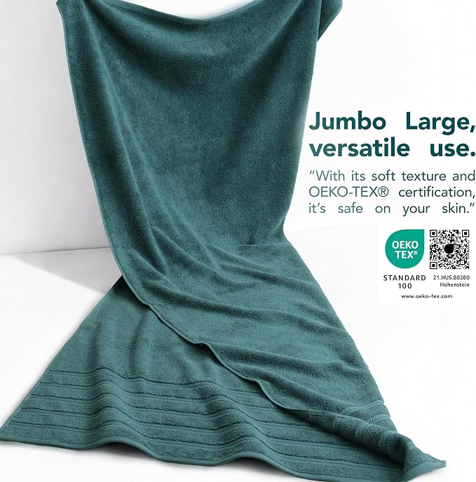 American Soft Linen 100% Cotton Luxury Turkish Towels, 35x70 XL Bath Sheet | Soft Absorbent Quick Dry OEKO Tex Standard 100 Certificated Durable Machine Washable Breathable Premium Hotel Quality