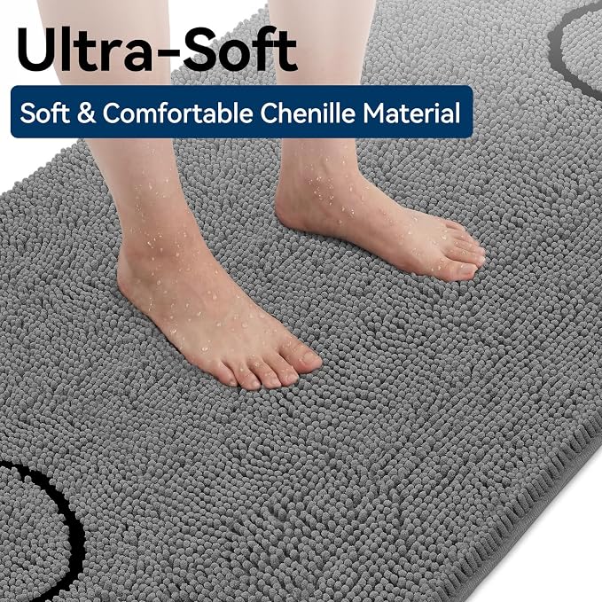 Bcoimo Super Absorbent Dog Door Mat, 60"*24" Anti Slip Mat for Muddy Paws, Pet Rugs for Dirty Paws Washable that Absorbs Moisture and Dirt, for Dog Cage and Pet Resting Carpet