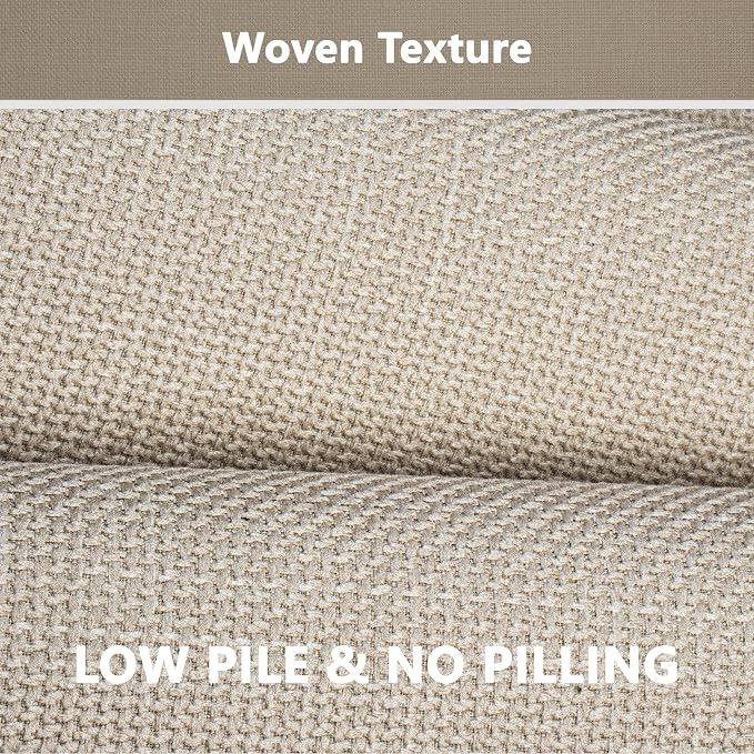 Large Bathroom Rugs Runner Non Slip Bath Mat 17" x 47", Quick Dry Bath Mat, Machine Washable Bathroom Rugs, Beige, Thin Bath Mat