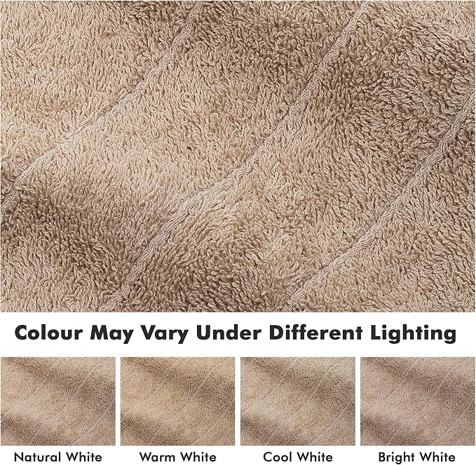 Bath Sheets – 550 GSM Extra Large Bathroom Sheet Set – Pack of 2 Jumbo Towels Beige (71x35in) – 100% Ring Spun Cotton Soft Quick Dry Large Bath Towels for Adults Hotel Spa Bathroom Use