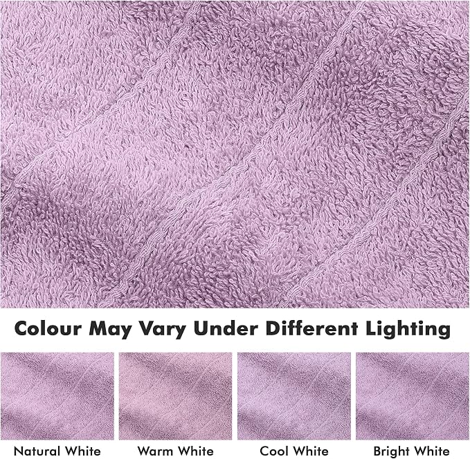 Bath Sheets – 550 GSM Extra Large Bathroom Sheet Set – Pack of 2 Jumbo Towels Lilac (71x35in) – 100% Ring Spun Cotton Soft Quick Dry Large Bath Towels for Adults Hotel Spa Bathroom Use
