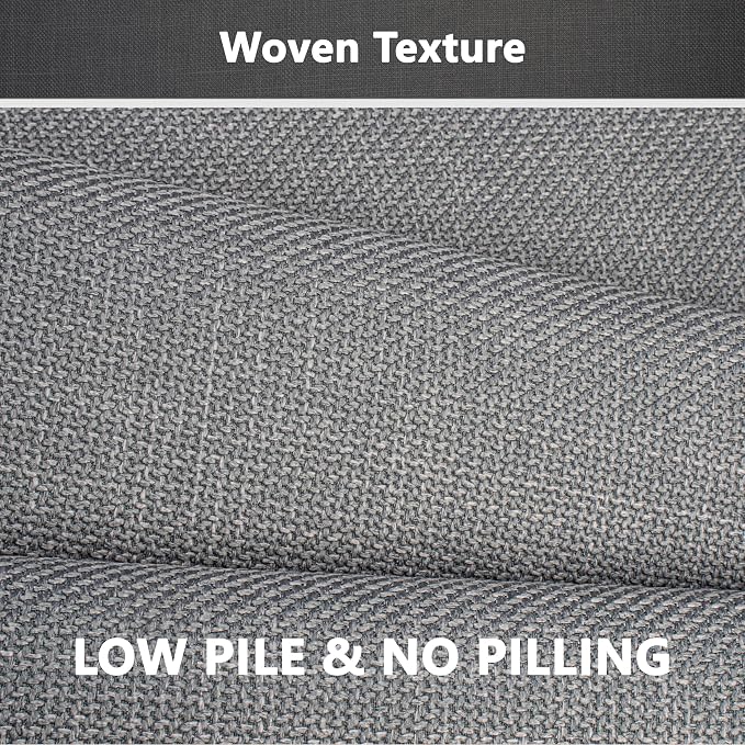 Bathroom Rugs Non Slip Bath Mat with Rubber-Backing Braided Absorbent Machine Washable Quick Dry Ultra Thin Bathroom Rugs Fit Under Door, 17" x 24" Grey Toilet Rug