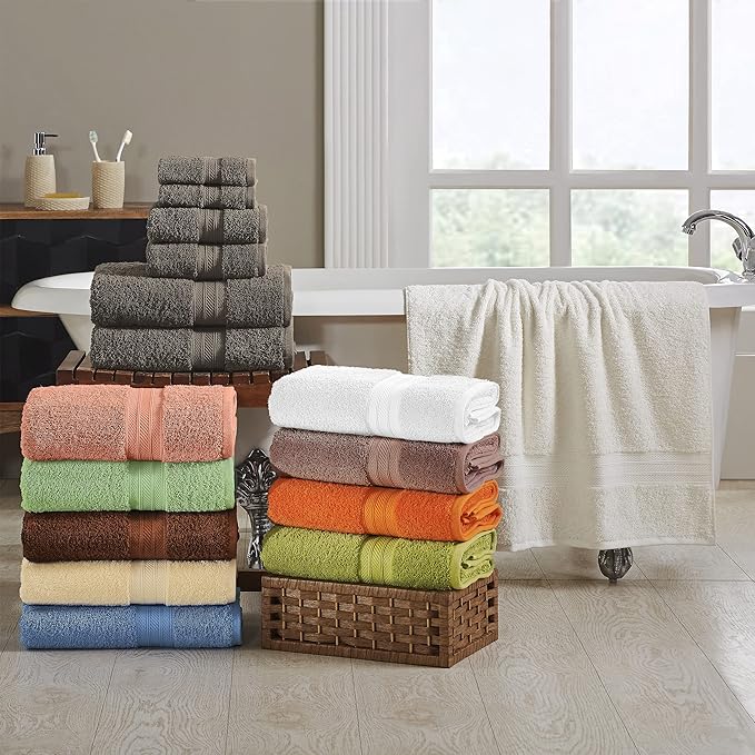 Superior Long Staple 100% Combed Cotton 700GSM 2-Piece Solid Bath Sheet Set for Bathroom, Shower, Kitchen-Super Soft, Plush, Highly Absorbent, Assorted 2-Piece Bath Seets, Blush