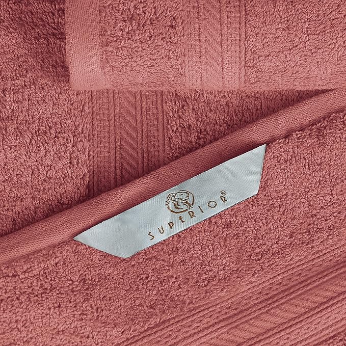 Superior Long Staple 100% Combed Cotton 700GSM 2-Piece Solid Bath Sheet Set for Bathroom, Shower, Kitchen-Super Soft, Plush, Highly Absorbent, Assorted 2-Piece Bath Seets, Blush