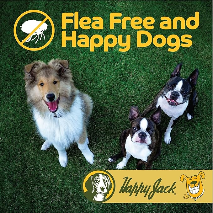 Happy Jack Flea and Tick Powder for Dogs & Puppies, Odorless, 5 oz | Flea Treatment & Control, Kills Pests, Ticks & Lice, Non-Staining, Dust on Sleeping Quarters & Dogs