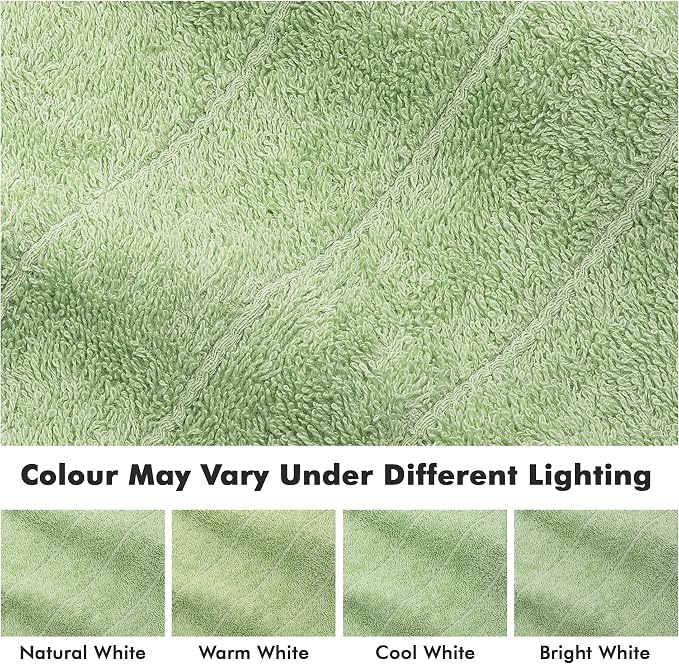 Bath Sheets – 550 GSM Extra Large Bathroom Sheet Set – Pack of 2 Jumbo Towels Light Green (71x35in) – 100% Ring Spun Cotton Soft Quick Dry Large Bath Towels for Adults Hotel Spa Bathroom Use