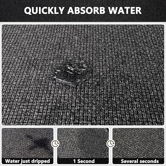 Bathroom Rugs Quick Dry Absorbent Bath Mat for Bathroom Floor Non Slip Washable Thin Bath Mat 17" x 32"