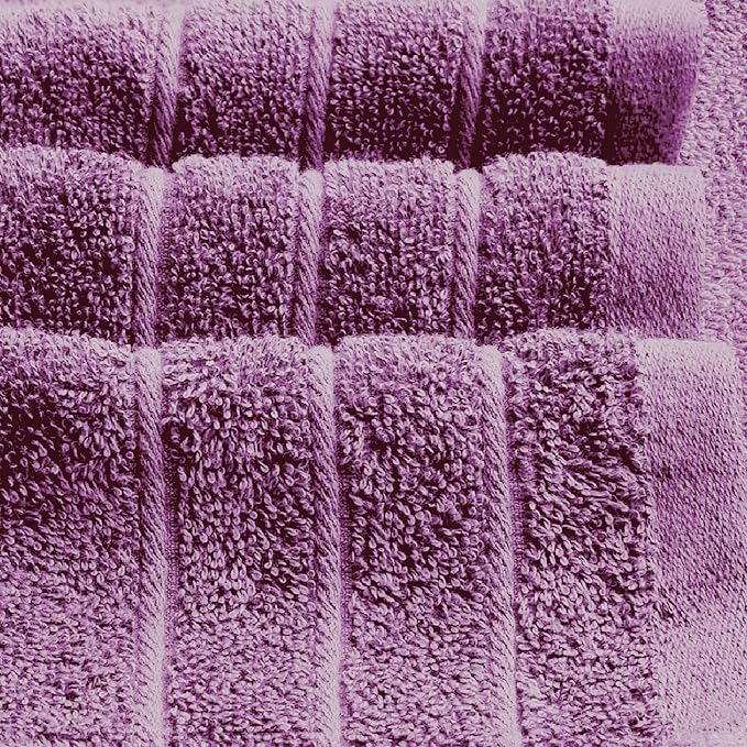 Tens Towels Pack of 2 Extra Large Bath Sheets 35 x 70 Inches, 100% Cotton, Larger & Lighter Weight, Quicker to Dry, Super Soft & Absorbent, Oversized Bath Towels, Purple