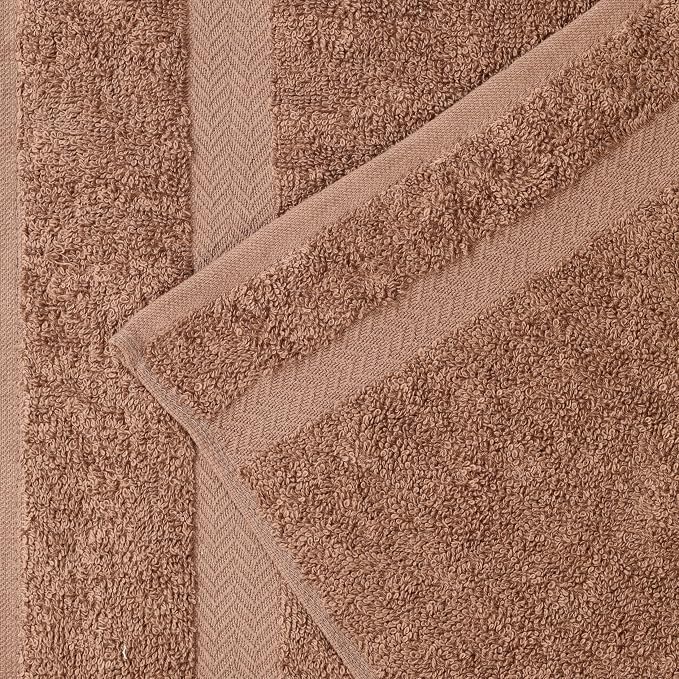 Superior 8-Piece Cotton Hand Towel Set, Small Towels for Fast Dry, Home Essentials, Bathroom Decor, Face, Body, Spa, Resort, Gym, Lightweight, Soft, House Accessories, Franklin Collection, Latte